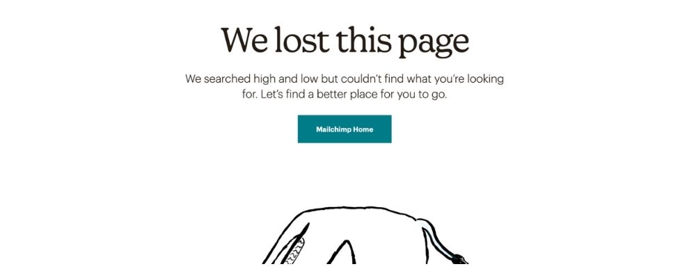 Esempio copy pagina 404.